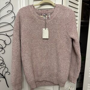 Barefoot Dreams Soft Pink Crew Neck Sweater